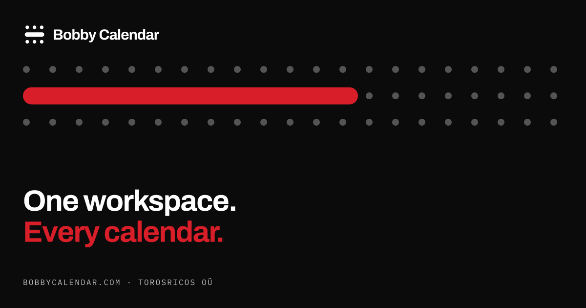 Workspace / calendar share card