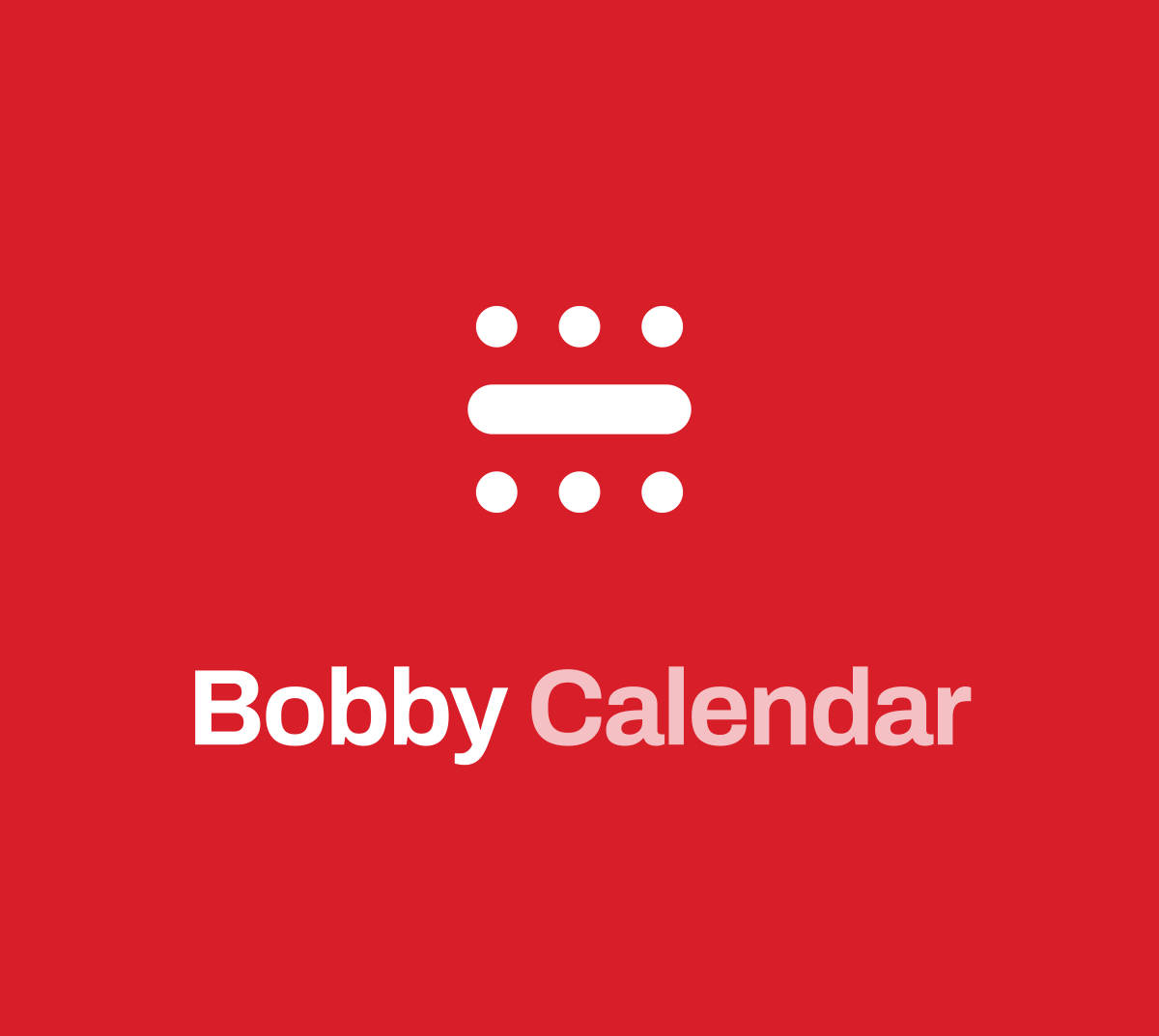 Stacked / vertical lockup — Signal red background