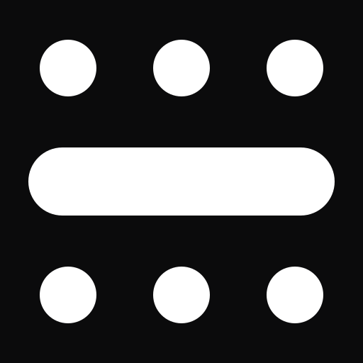Master symbol — white on black